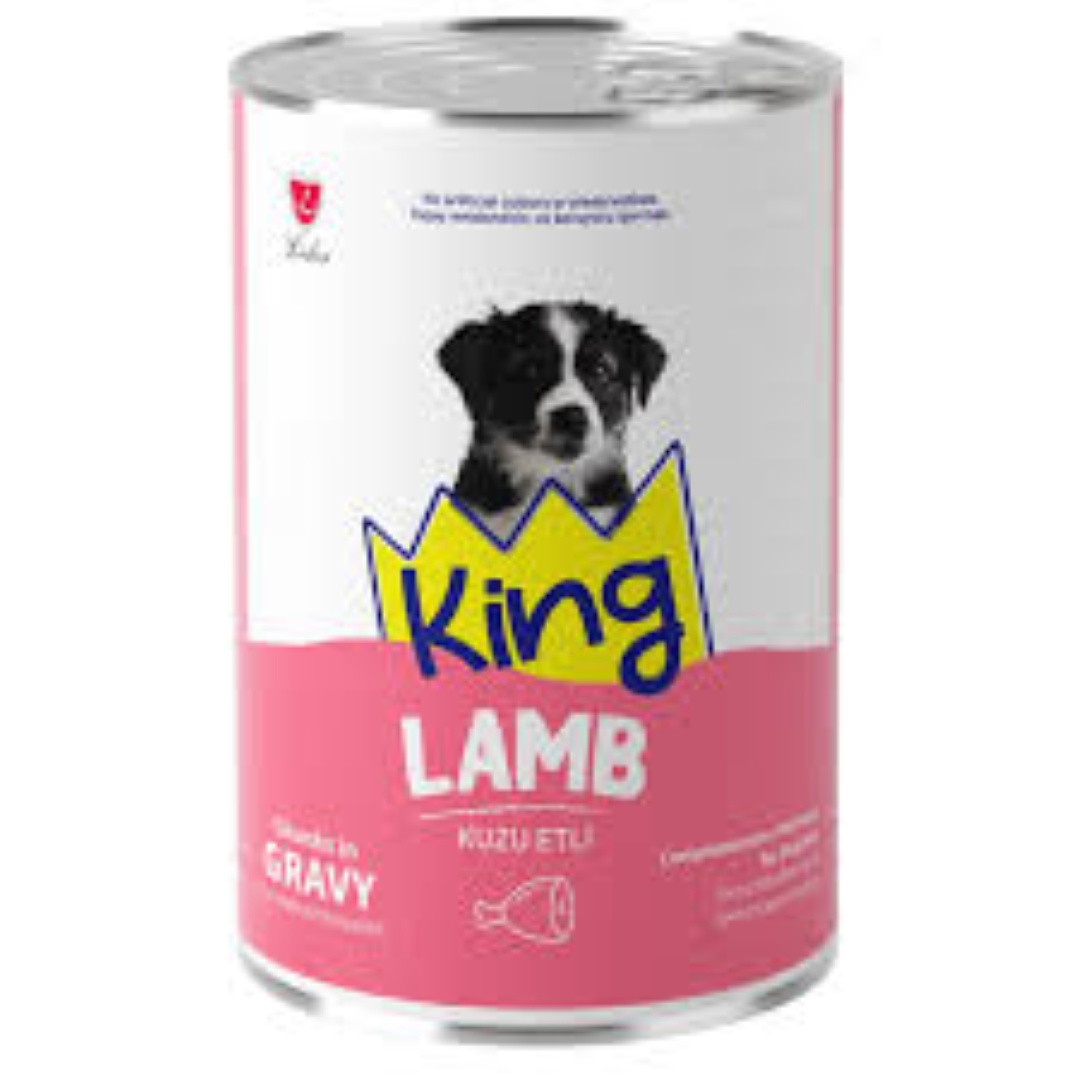KING CAN DOG FOOD LAMB CHUNK IN GRAVY 400G